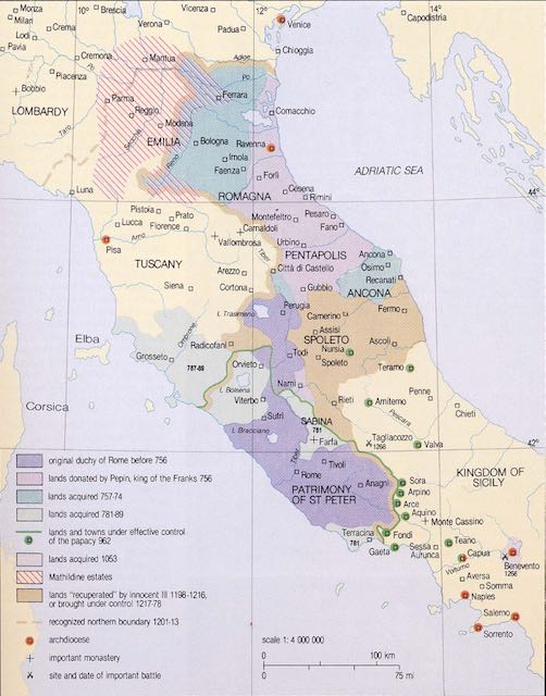 map of the papal states