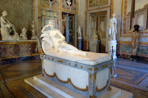 Pauline Bonaparte by Canova in Galleria Borghese Pauline Bonaparte by Canova in Galleria Borghese