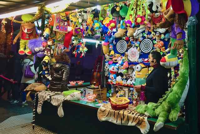christmas toy vendor at piazza navona