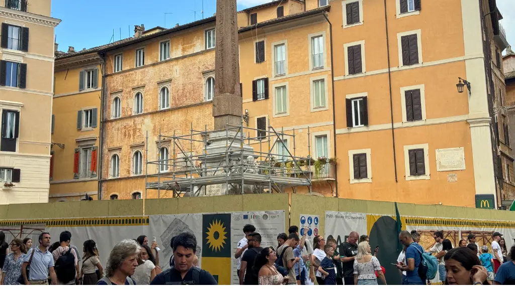 piazza rotonda jubilee renovation work