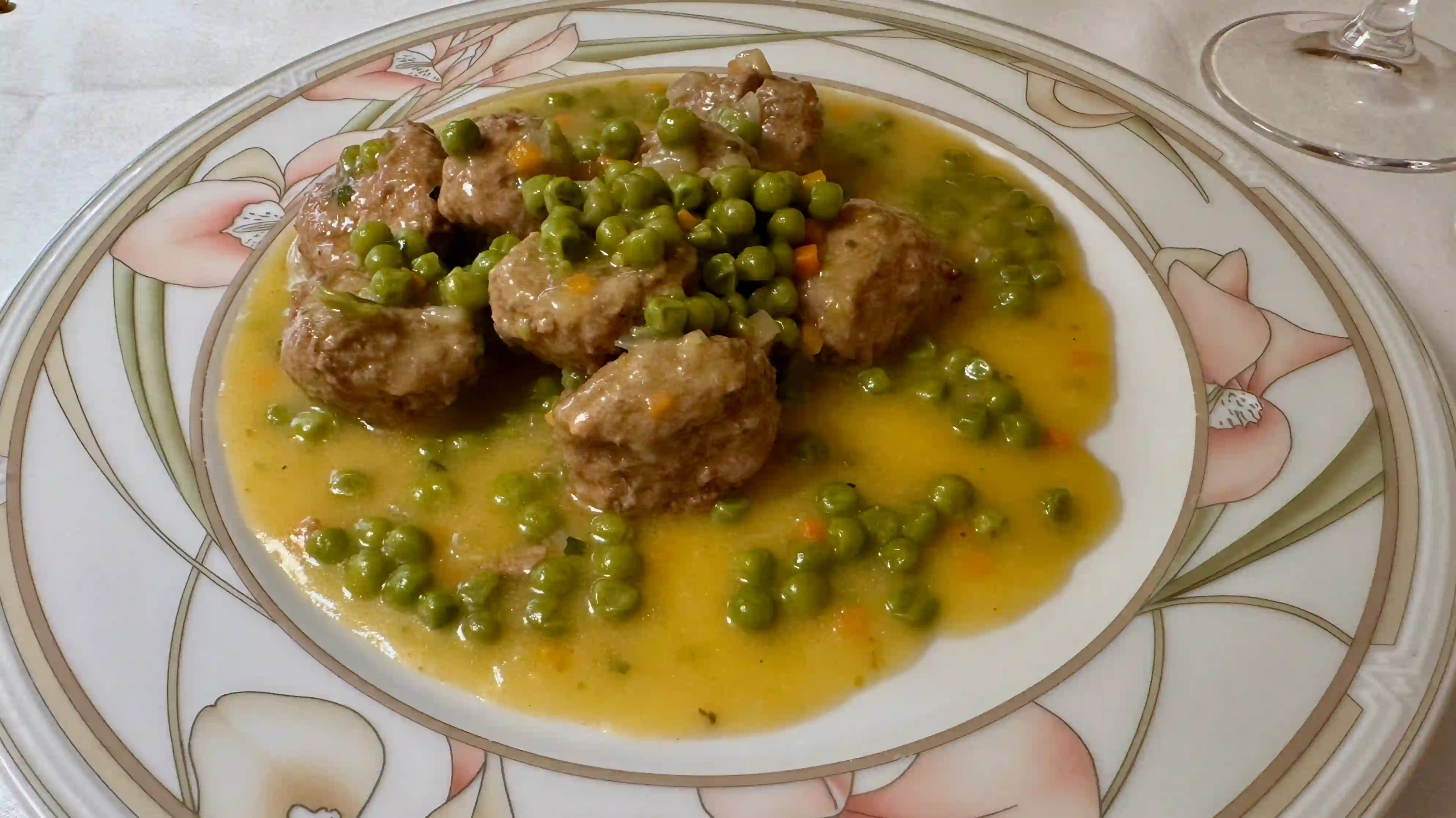 meatballs and peas at pietro valentini pietro valentini - meatballs with peas