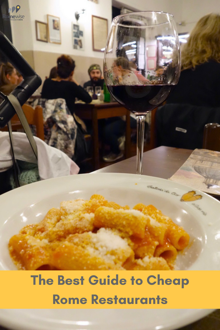 Cheap Rome Restaurants - where to eat well in Rome for less
