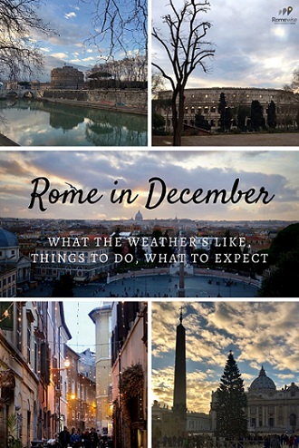 Rome in December - What the weather's like, what to pack, things to do. By Romewise.
