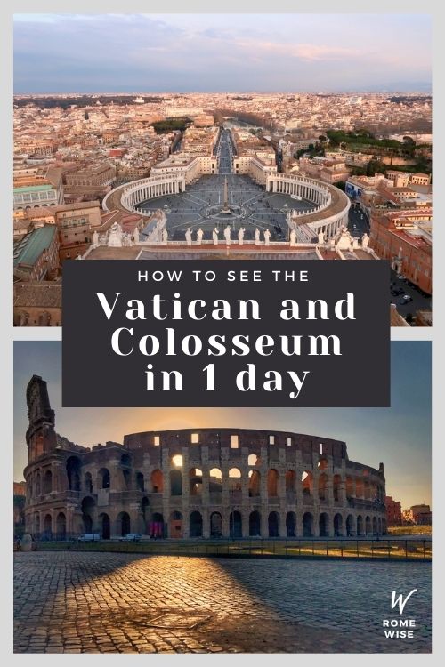 pin vatican colosseum in a day