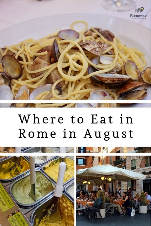 pin where to eat in rome in august
