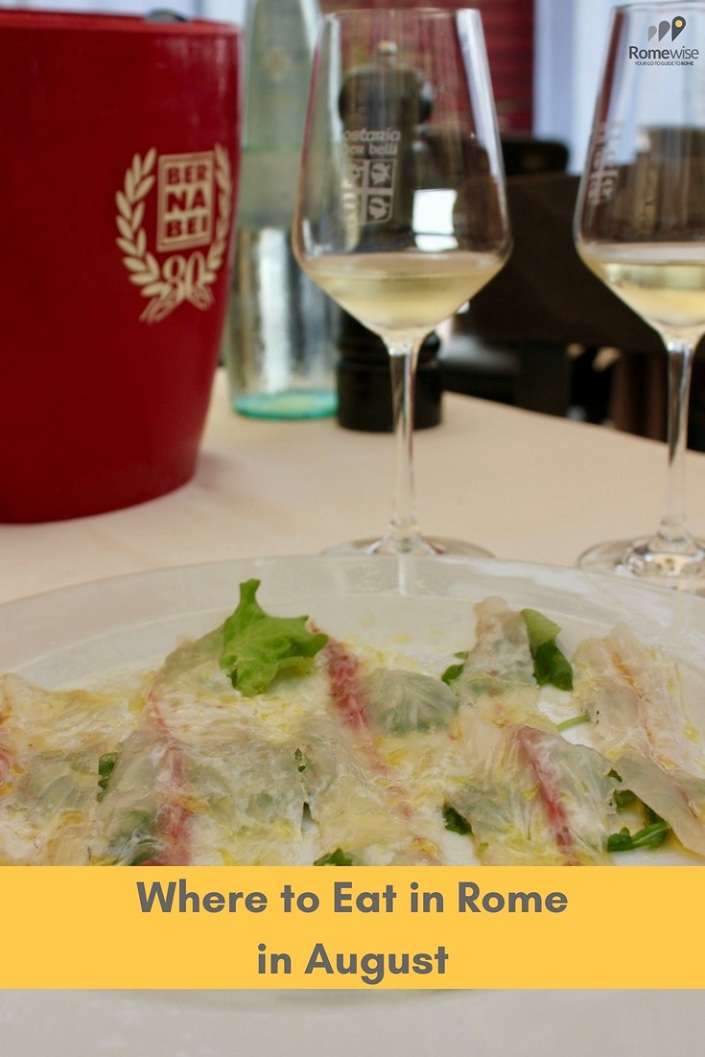 pin where to eat in rome in august