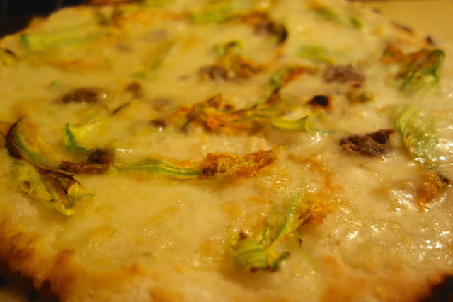 pizza fiori di zucca pizzeria alle carrette