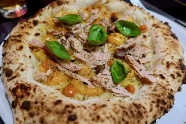 pizza puttanesca at seu illuminati