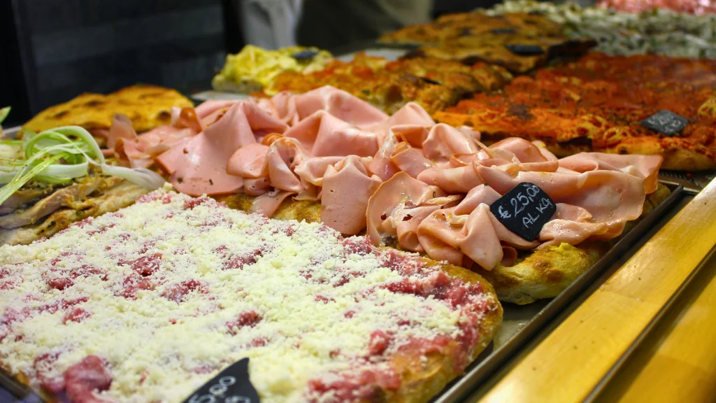 pizza taglio display