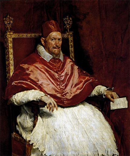 portrait of Pope Innocent X portrait of Pope Innocent X
