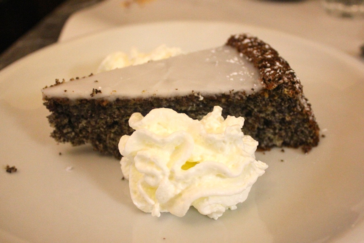 poppyseed cake at fiaschetteria marini