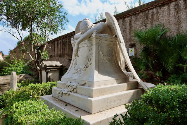 angel of grief rome's Protestant cemetery angel of grief rome cemetery