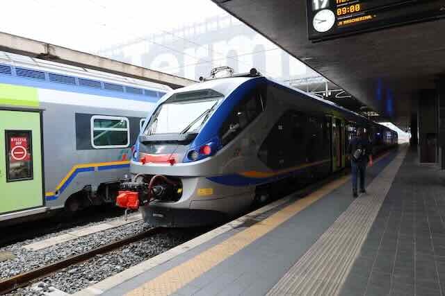 regional train from Termini station