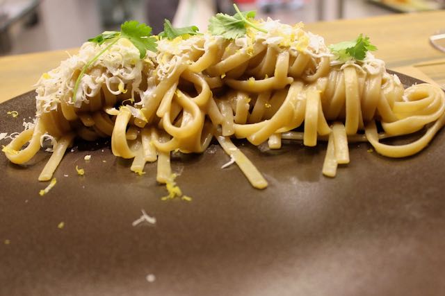 innovative pasta dish at Retrobottega innovative pasta dish at Retrobottega