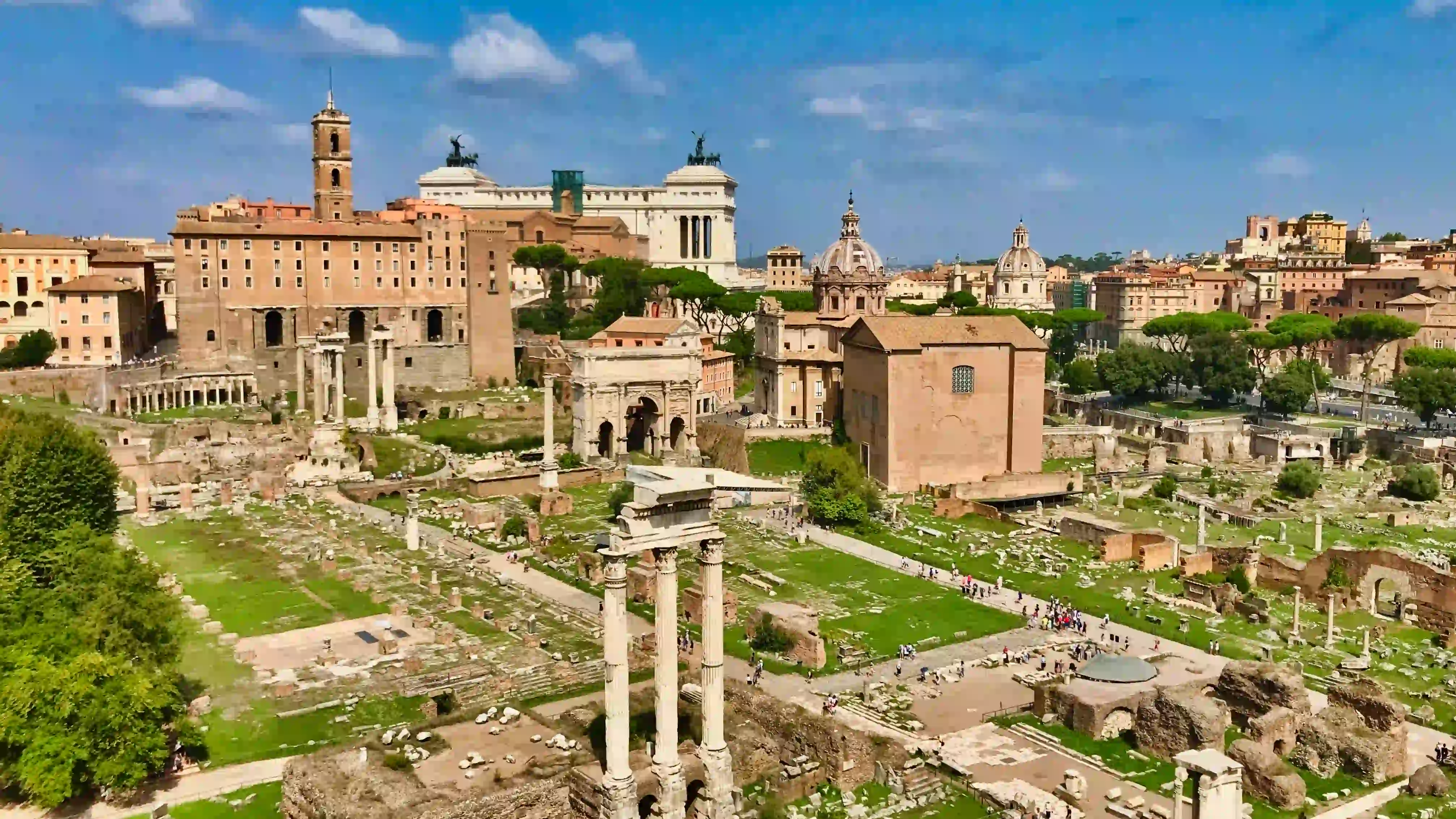 roman forum from palatine