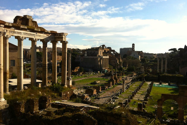 january sun over the roman forum roman forum sun in january