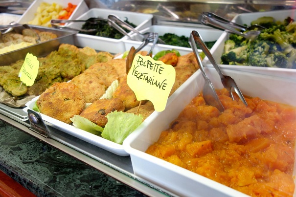 tavola calda closeup at caffeteria ruberto