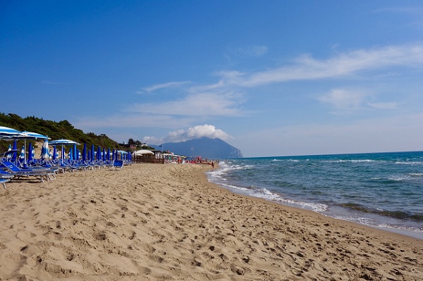 Sabaudia beach near rome