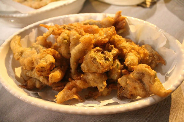 fried artichokes at san marco