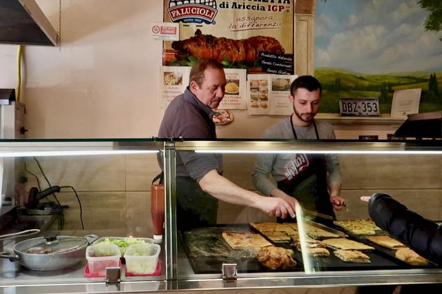 Rome. Sforza Piero pizza joint