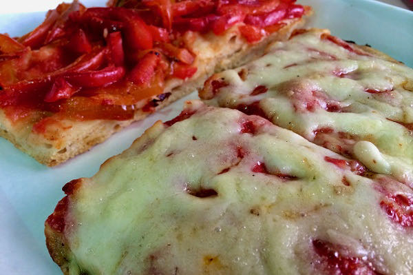 Rome. Sforza Piero pizza joint. Samples