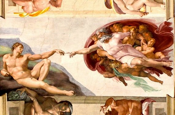 the creation by michelangelo