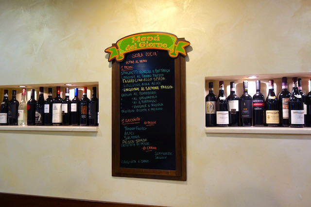 daily menu at sora lucia