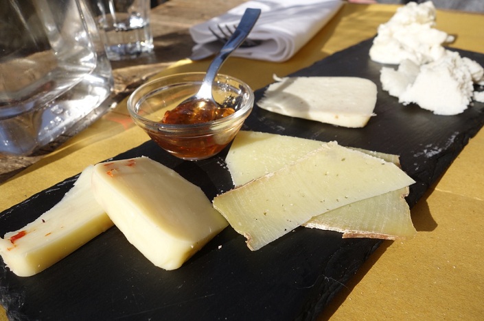 cheese plate at sorpasso