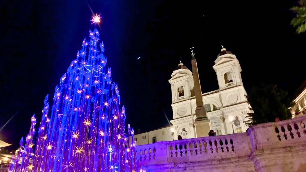 spanish steps christmas tree