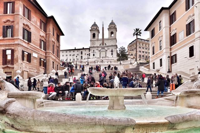 pin spanish steps winter in march pin spanish steps winter in march