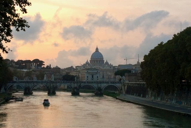 Saint Peter's basilica st peters basilica from bridge autumn1