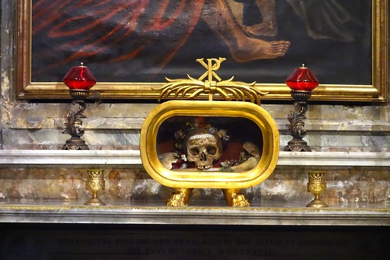 skull of st valentine