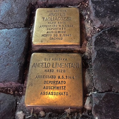 stolpersteine in rome ghetto