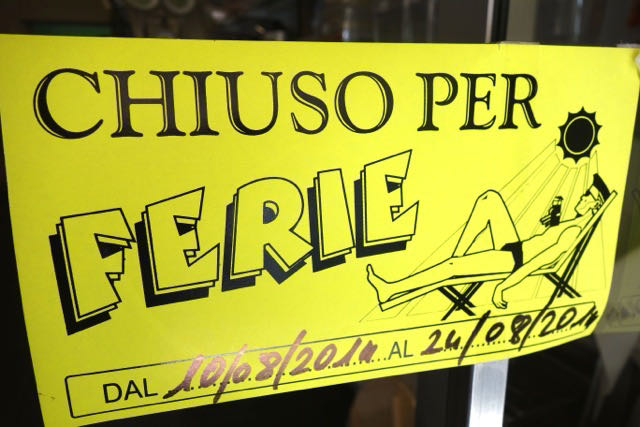 closed for the holidays in rome