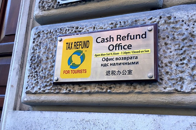 tax refund office in rome