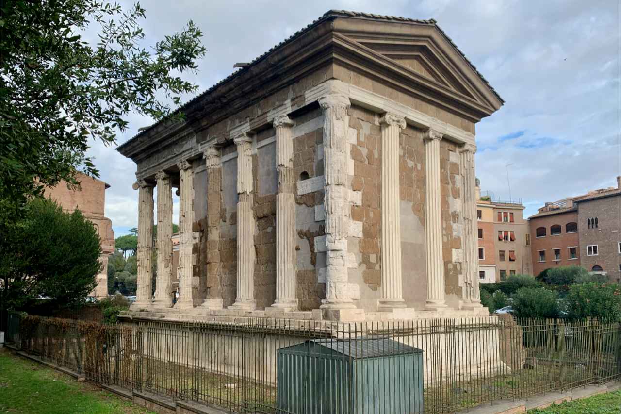 temple of portunus from the back temple of portunus from the back
