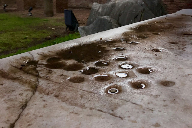 Caracalla Baths. Pool games