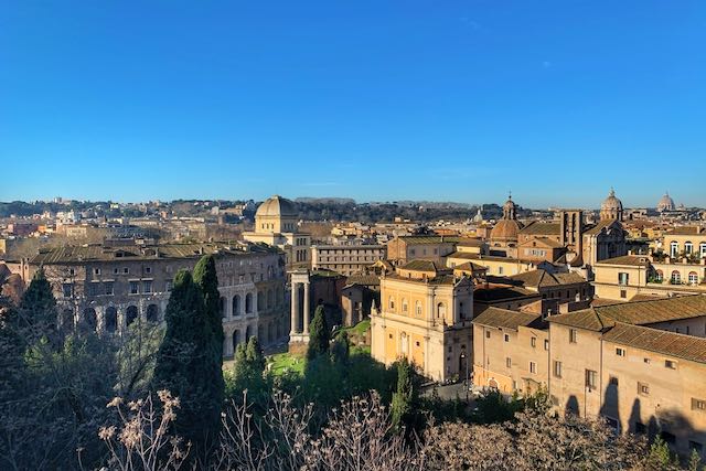 view of jewish ghetto and teatro marcello from terrazza caffarelli