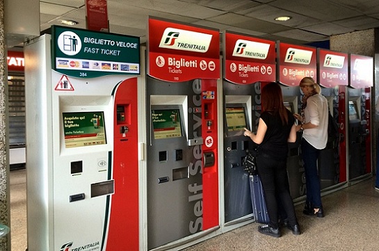 train ticket kiosks