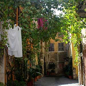 Trastevere Street in November