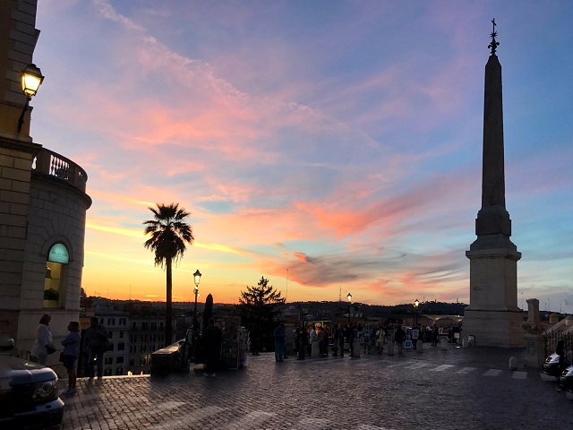 trevi fountain neighborhood trinita monti sunset trevi fountain neighborhood trinita monti sunset