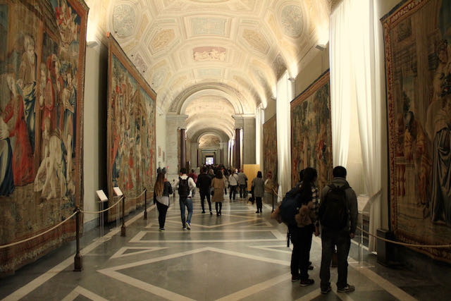 galleria degli arazzi in the vatican museums