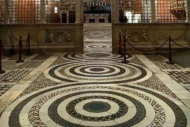cosmatesque floor of sistine chapel