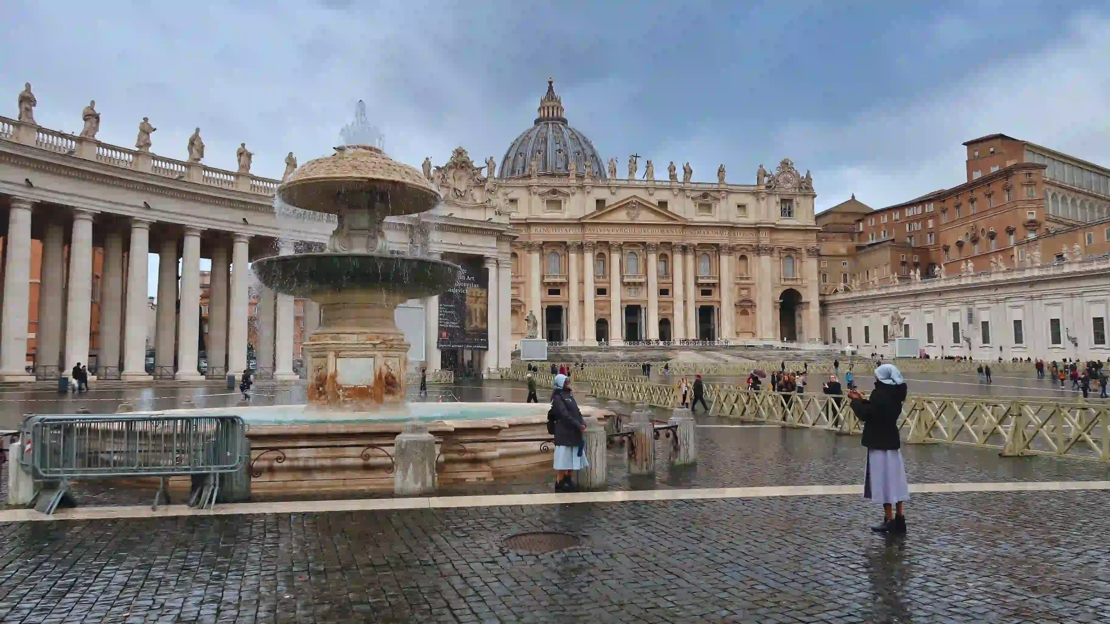 vatican vatican rain january winter