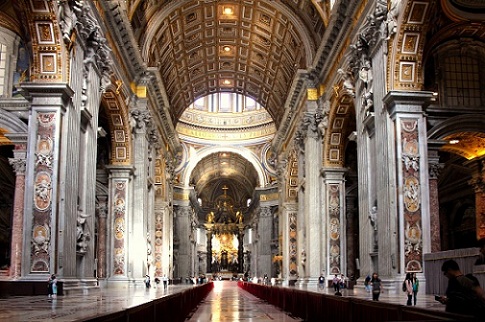 st peter's basilica central nave