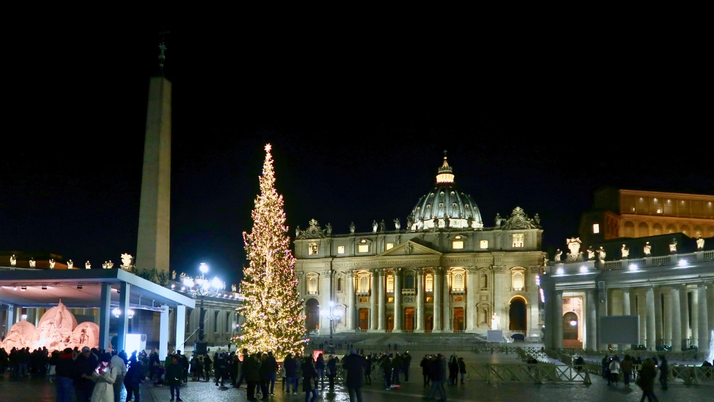 vatican st peters square christmas vatican st peters square christmas