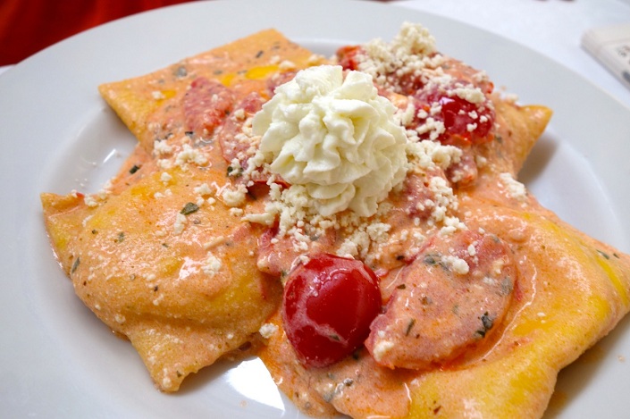 flavio's signature ravioli with ricotta
