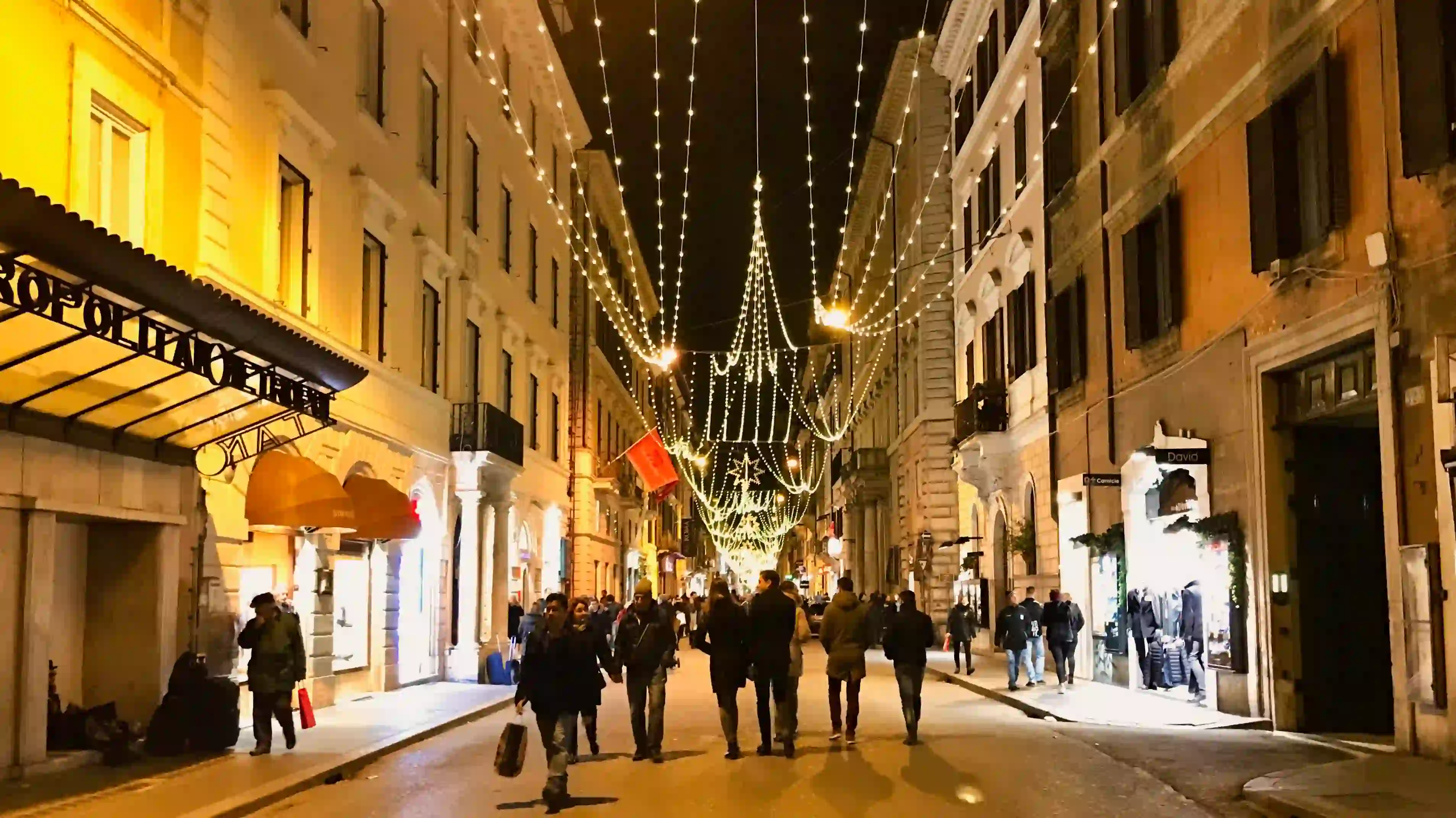 via del corso christmas lights