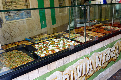 Rome. Via Nizza pizza joint