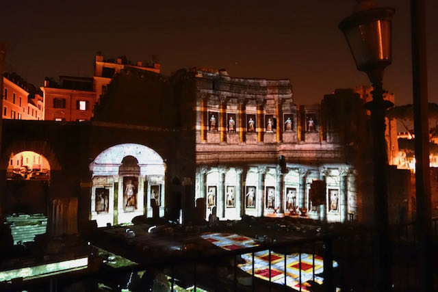 viaggio nei fori light show in rome